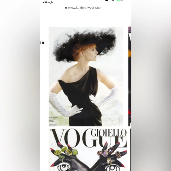 Met gala inspired vintage luxury open hat by  designer Kokin wearable art - Picture 4 of 17